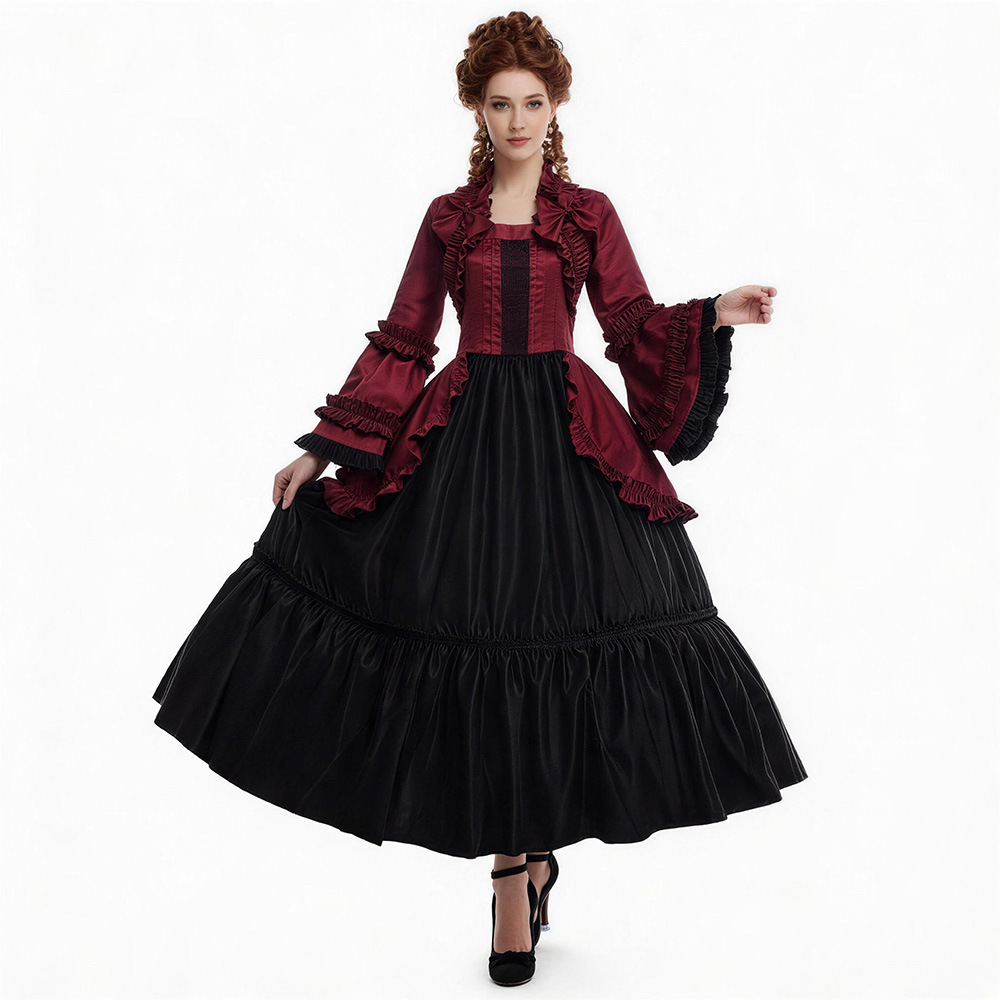 Formal Dress - Medieval Flare Sleeve Dress Victorian Party