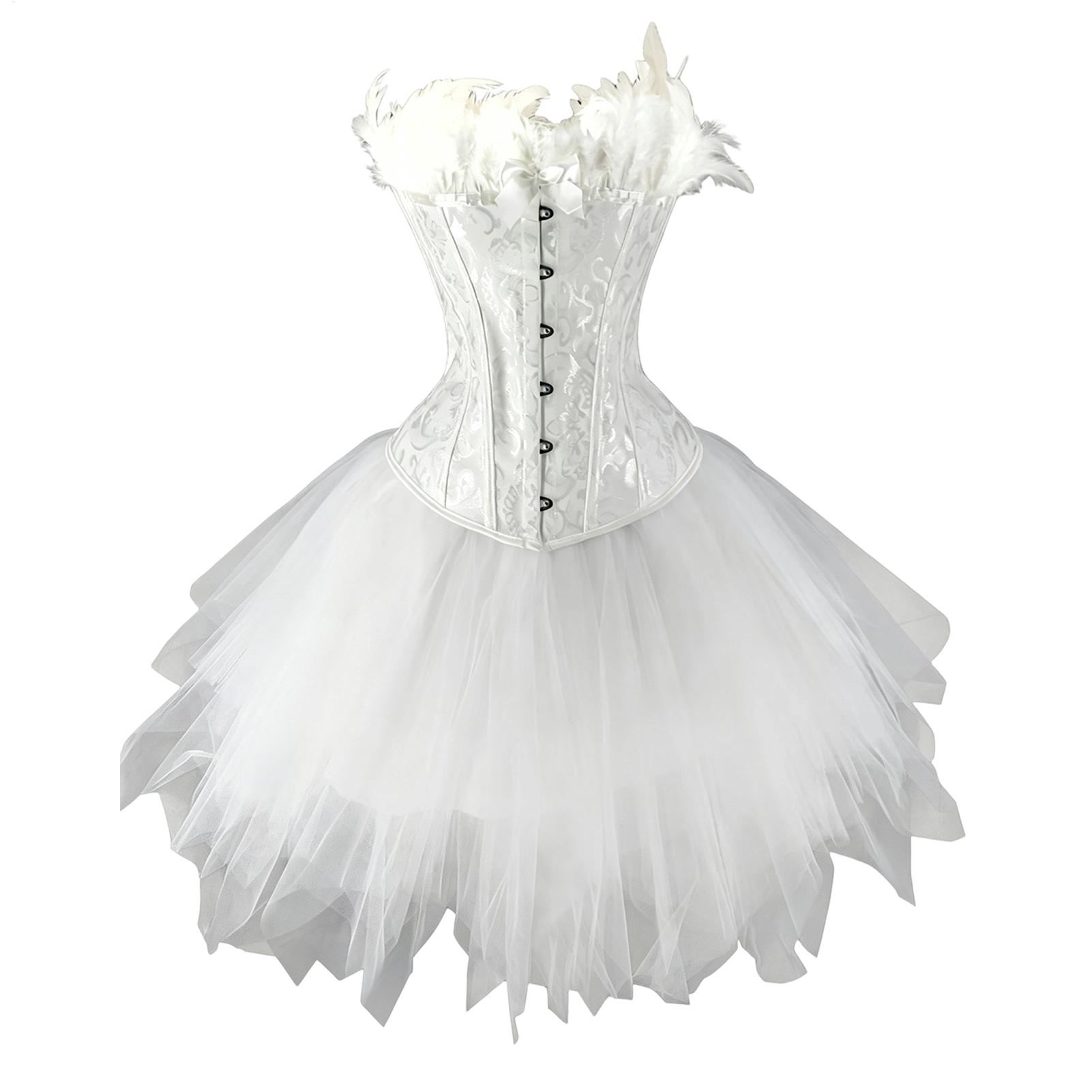 Formal Skirt - White Swan Outfit Soft Role-Playing Tulle