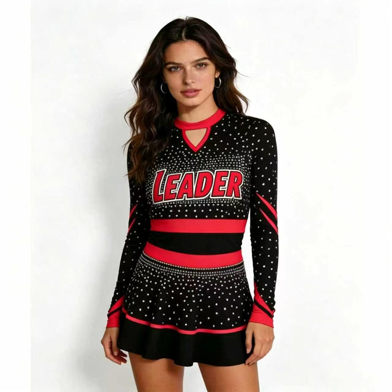 Sparkly Rhinestone Cheerleadin - đánh giá và giá Women'S Red Formal Wear