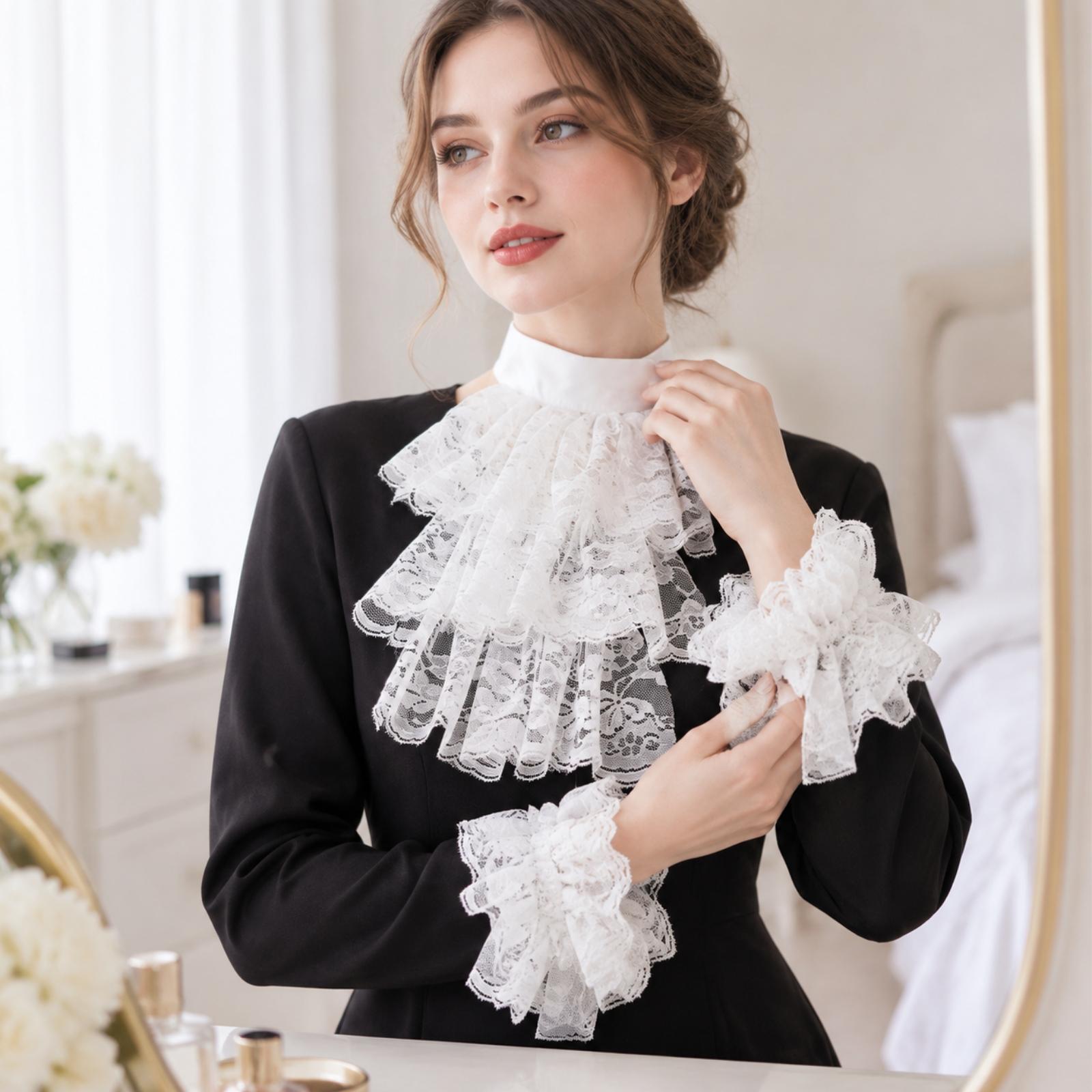 Women Lace Collar Gloves with  - đánh giá và giá Lace Dress