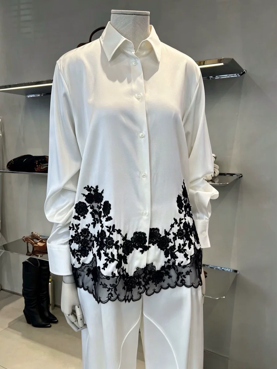 High Quality Silk Satin Women' - đánh giá và giá Silk Blouse