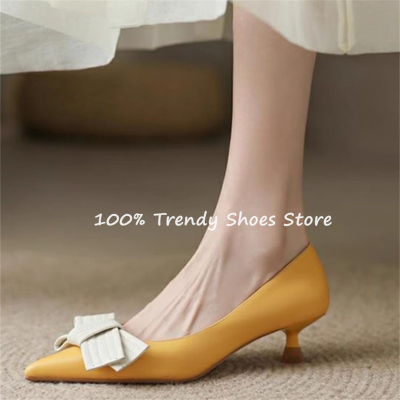 Butterfly Knot Decor Women Sli - đánh giá và giá Womens Heels